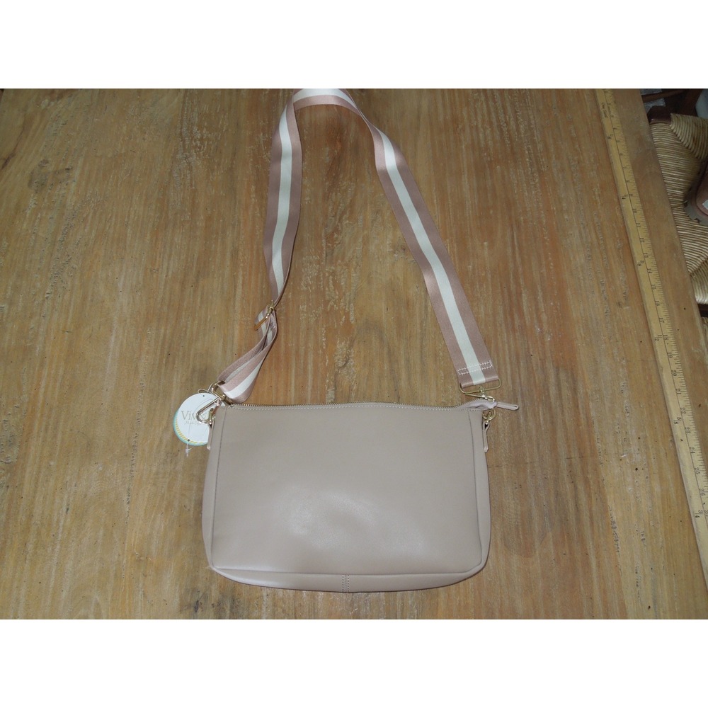 2/$13 Deals Viv & Lou Neutral Taupe Crossbody w/ 2  Straps
